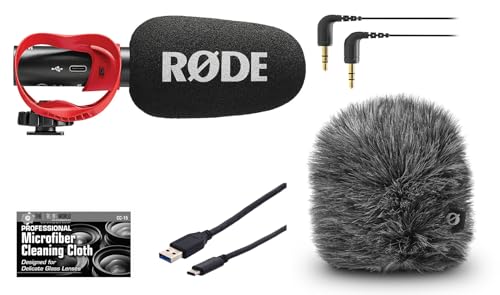 The Imaging World Rode VideoMic GO II-H On-Camera Shotgun Microphone and Deluxe Windshield Wind Cover Kit - Image 1