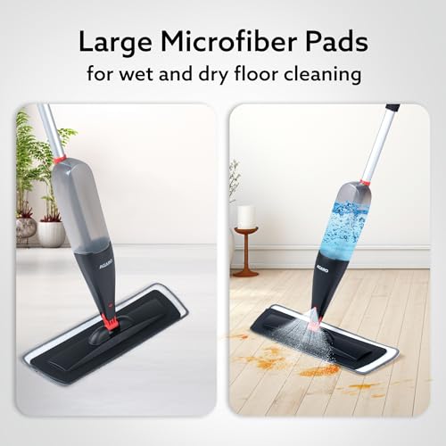 AGARO Delite Spray Mop Refill Set, 2 Pcs, Microfiber Pads, for Tiles, Kitchen, Detachable Pad, Compatible with AGARO Delite Spray Mop - Image 5