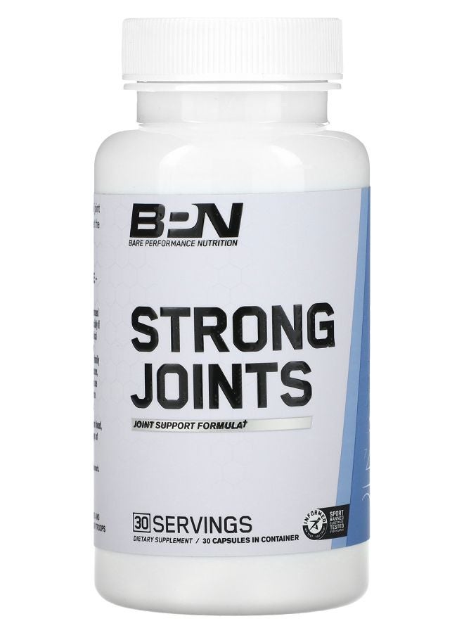 Bare Performance Nutrition Strong Joints Joint Support Formula 30 Capsules
