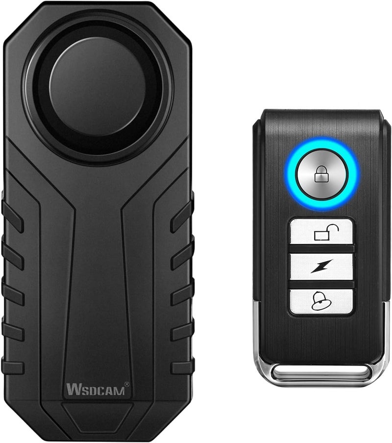 Quick Sense Wireless Bike Alarm 113dB | Anti-Theft Vibration Sensor with Remote | Adjustable Sensitivity & Volume | IP55 Waterproof Motion Alarm for Bicycle, E-Bike, Scooter, Motorcycle | (Pack of 1) - Image 1