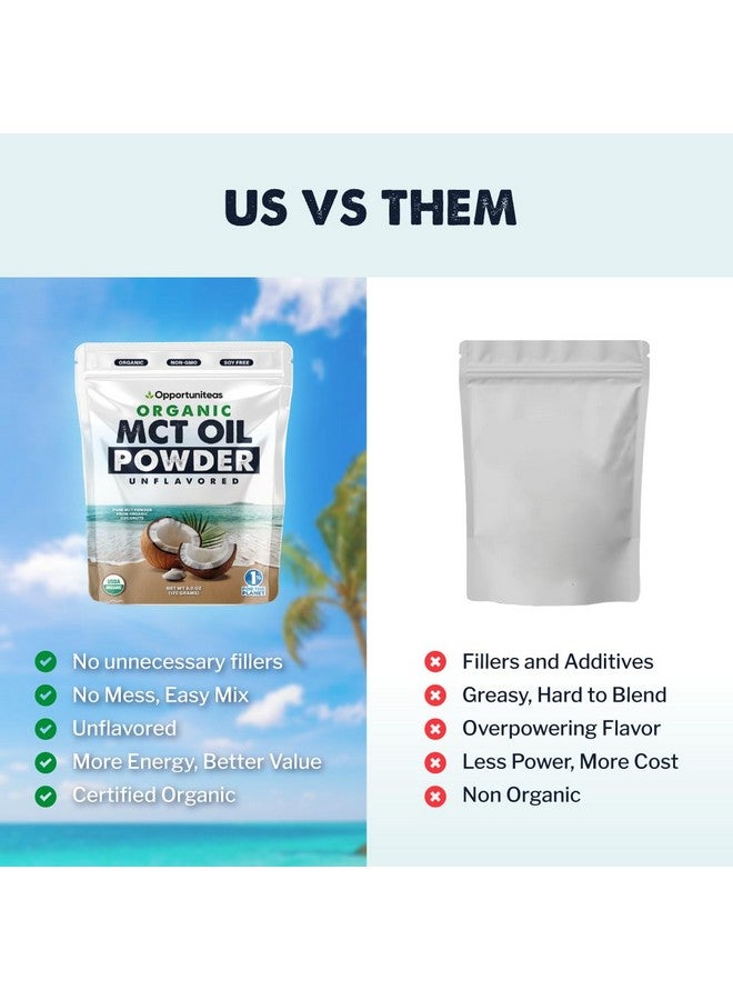 Opportuniteas Organic MCT Oil Powder - Unflavored | Pure MCT Powder from Organic Coconuts | Keto-Friendly, Easy to Mix, No Fillers | Boost Energy, Focus & Metabolism | 1 Month Supply - Image 5