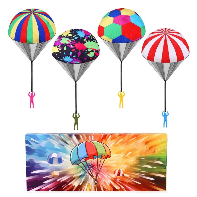 PGXT Parachute Toy for Kids Outdoor Toys Flying Parachute Men Inside Outside Toys for or 3 4 5 6 7 8 9 10 11 12 Year Old Easter Basket Stuffers for Kids Idea 2026 Unique Boys Party Favors - Image 3
