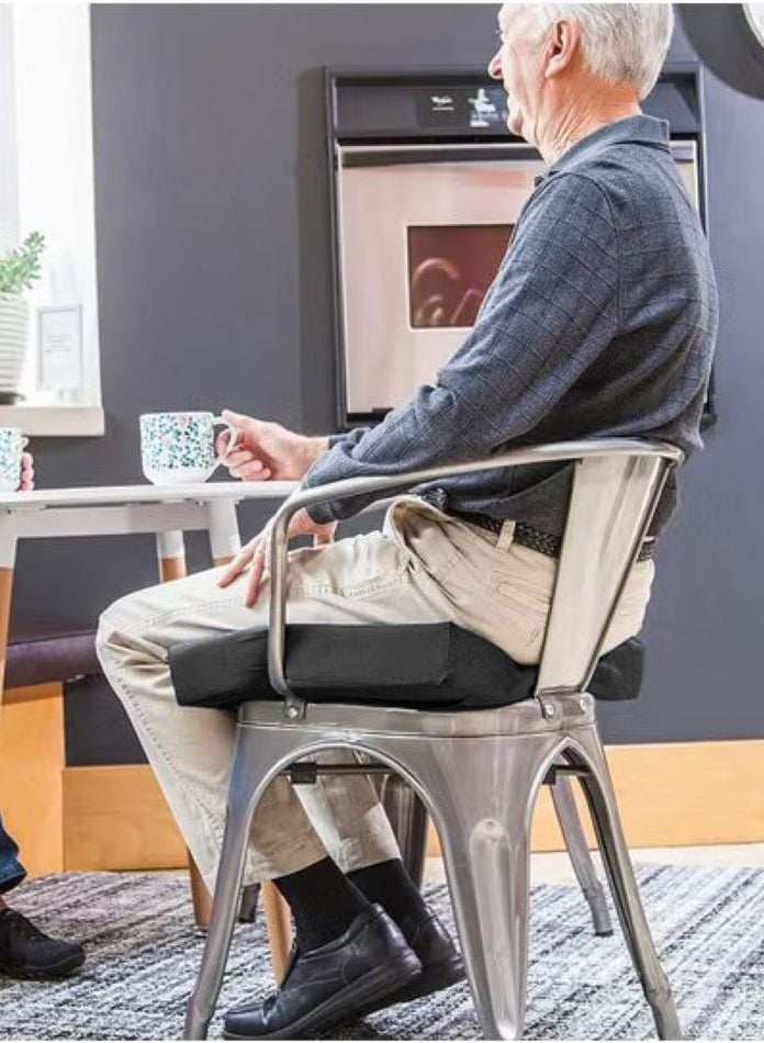 ARINA Memory Foam Box Seat Rest 40 × 40 ×4cm , made of memory foam to provide comfortable support and relieve stick and back pain while sitting for long periods.  - Image 1
