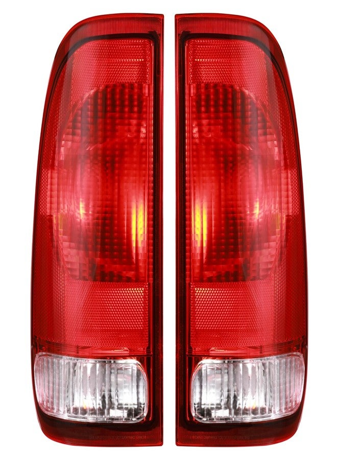 Boine Tail Light Compatible With 1997-2003 Ford F150 1999-2007 F250 F350 F450 F550 Super Duty Driver and Passenger Side Rear Light Brake Lamps - Image 1