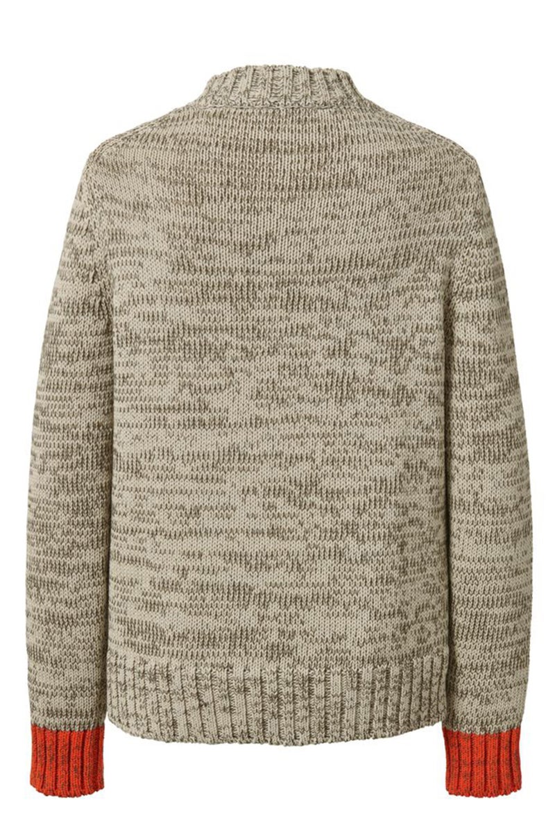 Tchibo Women Knitted Long Sleeve Sweater, Olive - Image 3