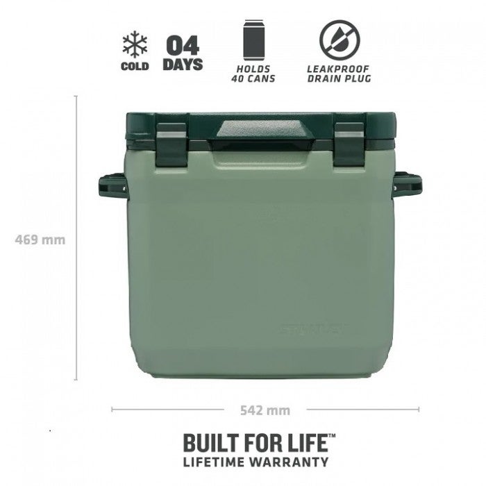 Stanley 28L / 30Qt - HDPE Plastic - Insulated Cooler - Green - Image 1