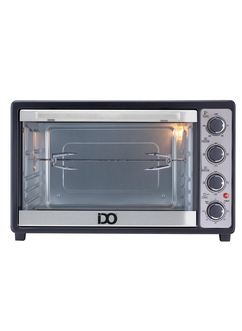 IDO IDO Single Glass Toaster Oven 50 Liters, Black – TO50SG-BK  - Image 5