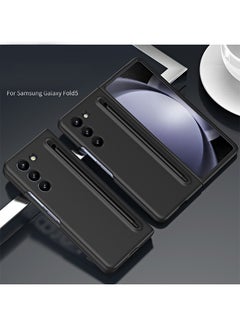 WAIKIL Compatible With Galaxy Z Fold 5 Phone Case And Ultra-Thin S Pen, Samsung Galaxy Z Fold 5 5G Phone Case S Pen Folding Version, Matte Ultra-Thin Case (Black)  - Image 1