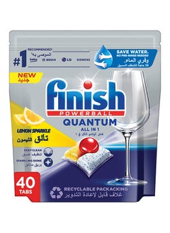 Finish Powerball Quantum All In 1 Dishwasher Lemon Sparkle