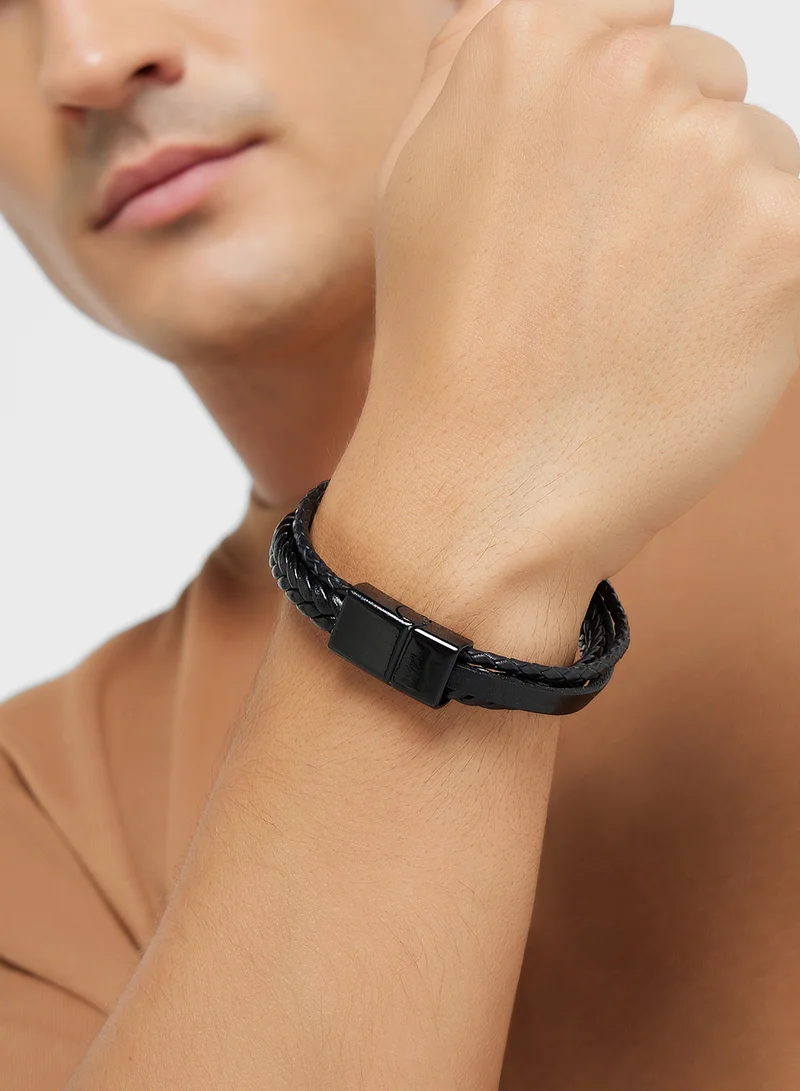 Seventy Five Layered Plaited Bracelet