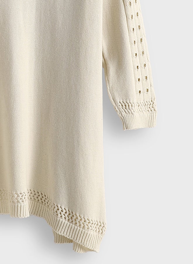 LC WAIKIKI Perforated-Looking Tricot Cardigan - Image 3
