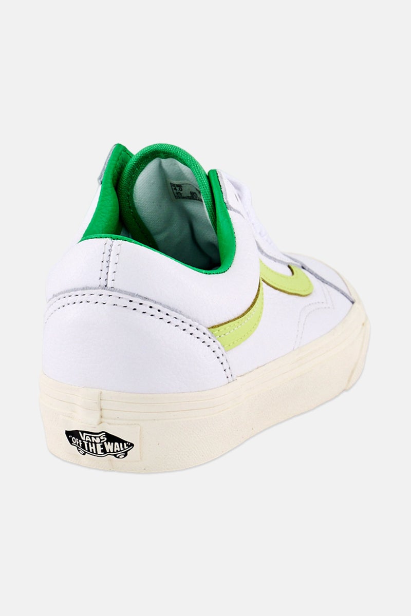 VANS Women Old Skool Lace Up Skateboarding Shoes, White - Image 2