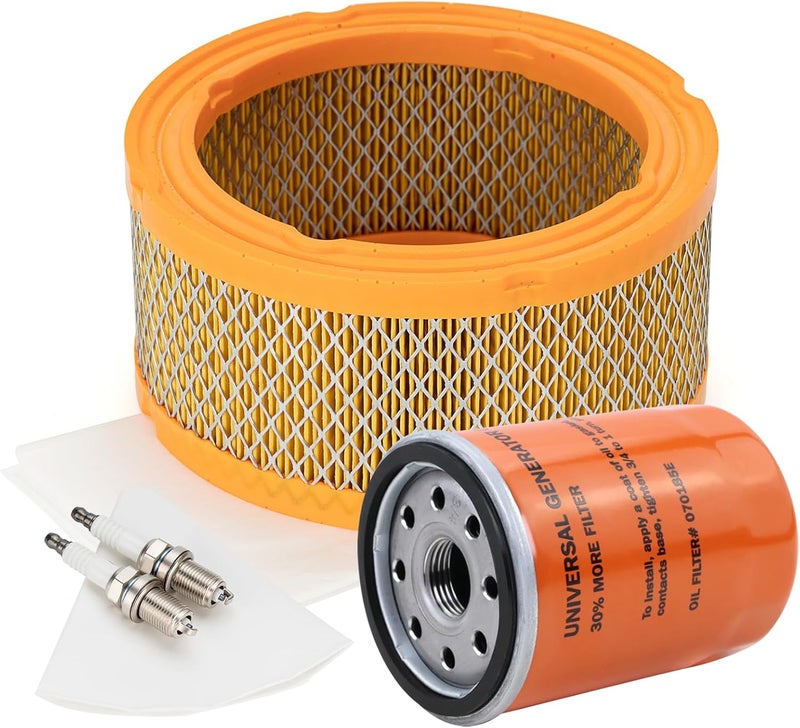 KOONDHEEND 5664 Generators Maintenance Kit for Generac 12-18 kW automatic standby generators, Maintenance Kit includes Oil filter 070185ES, Air filter 0C8127,Spark plug 0E7585A (prior to 2013) - Image 1