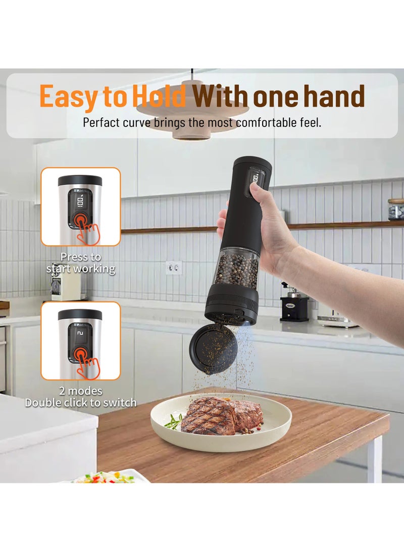 general Kitchen Electric Grinder Rechargeable Pepper Mill Multi-Purpose Electric Food Grinder Fine Grinder for Seasoning Powders - Image 3