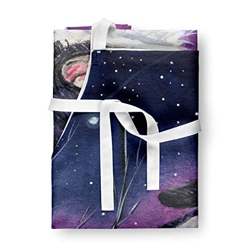 Caroline's Treasures SS8369APRON Starry Night Border Collie Apron Cooking Kitchen Server Baking Crafts Gardening for Adult Women Men, Unisex, Large, Multicolor - Image 3