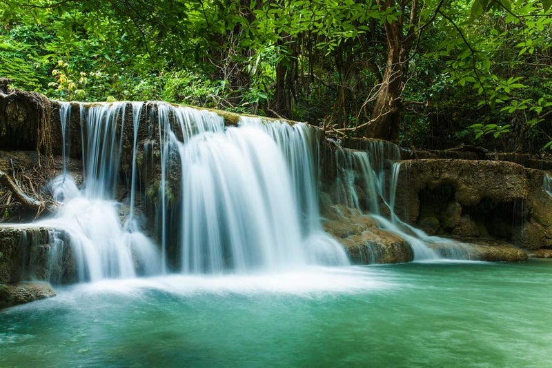 5 Ace water fall scene beautirull wall sticker poster,god,motivational,game(size:12x18 inch),multicolor - Image 5
