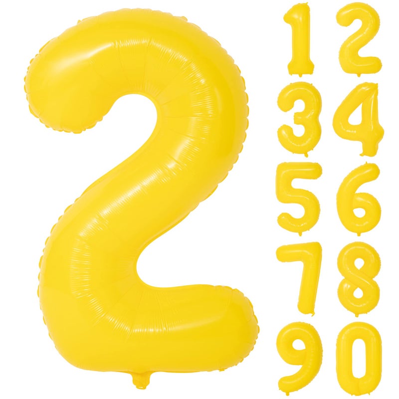 CHANGZHONG 40 In yellow graffiti Number Balloons Helium Foil Mylar Balloon Birthday Party banquet Decoration Digital 2 - Image 3