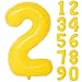 CHANGZHONG 40 In yellow graffiti Number Balloons Helium Foil Mylar Balloon Birthday Party banquet Decoration Digital 2 - Image 2