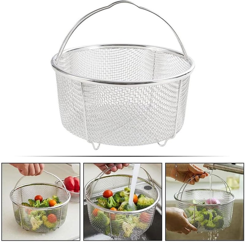 Stainless Steel Frying Basket Versatile Steaming Basket Convenient Cooking Tools Air Fryer Accessories For Air Fryers Deep Fryer Skimmer - Image 2