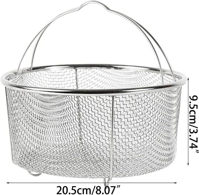 Stainless Steel Frying Basket Versatile Steaming Basket Convenient Cooking Tools Air Fryer Accessories For Air Fryers Deep Fryer Skimmer - Image 3