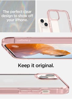 Spigen Ultra Hybrid iPhone 14 Case Cover - Rose Crystal  - Image 5