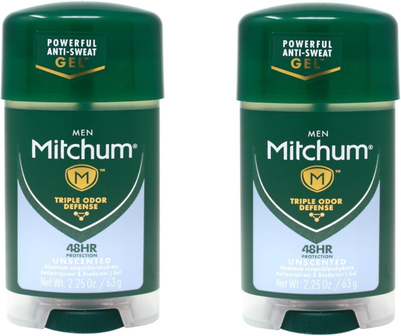 Mitchum Men's Gel Deodorant Unscented 2.25oz - 2 Pack - Image 1
