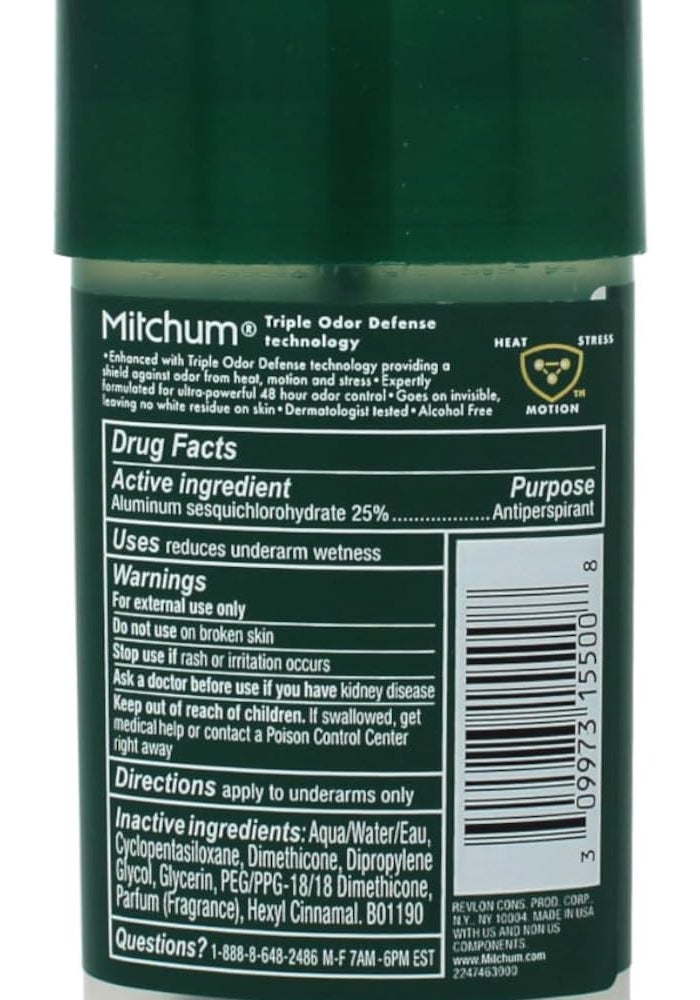 Mitchum Men's Gel Deodorant Unscented 2.25oz - 2 Pack - Image 4