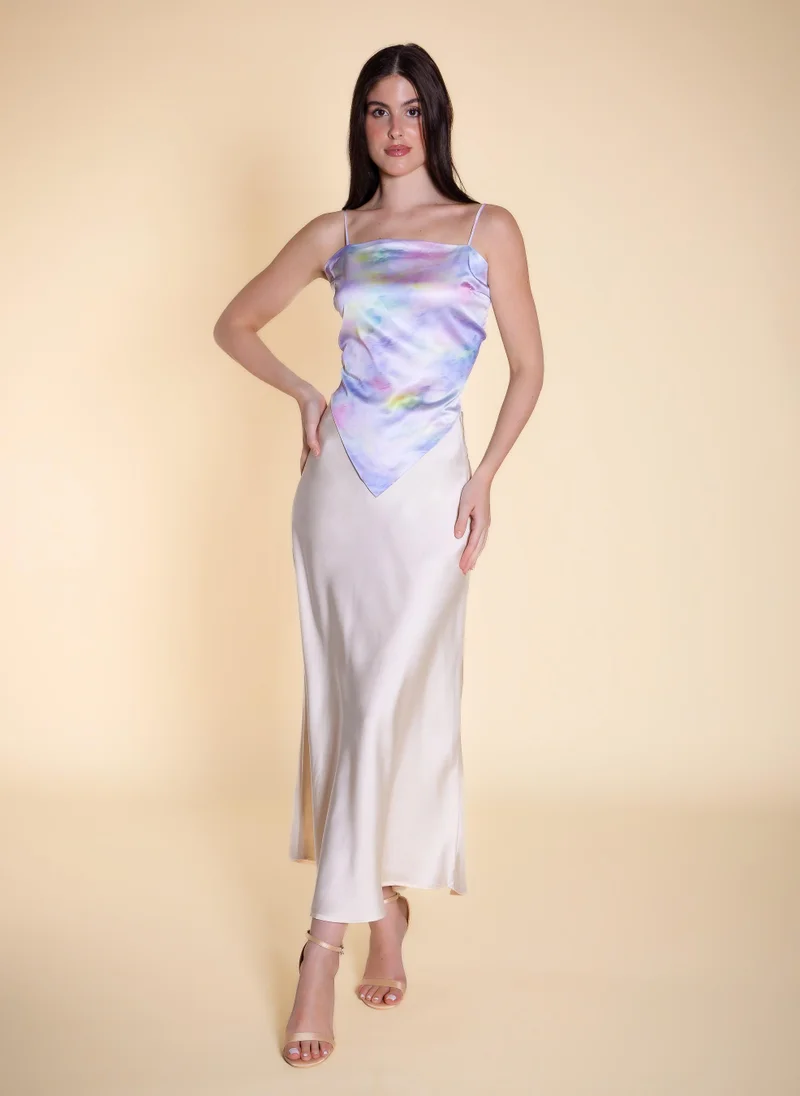 شايبس ABSTRACT PRINT SCARF TOP