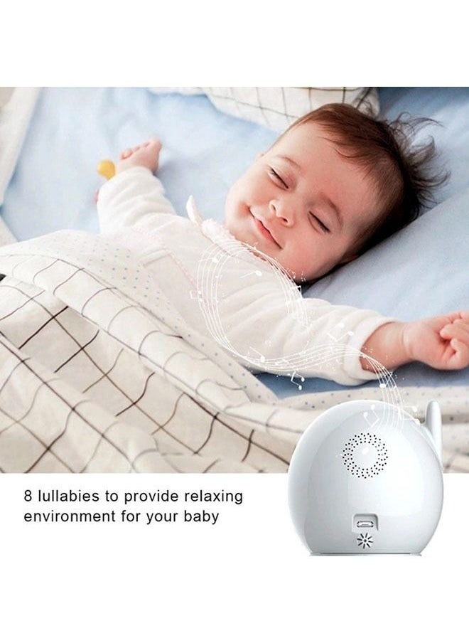 hibobi 4.3 Inch Two-Way Voice Temperature Monitoring Baby Monitor - White  - Image 2