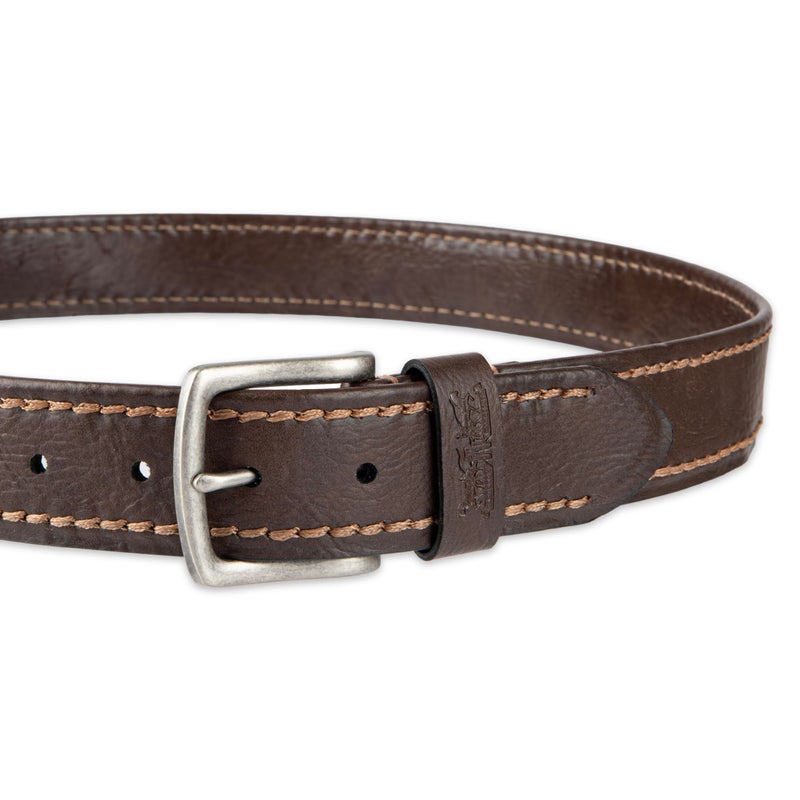 Levi's حزام جلد كاجوال للرجال من ليفي، بخياطة تان، كبير (38-40) - Image 3