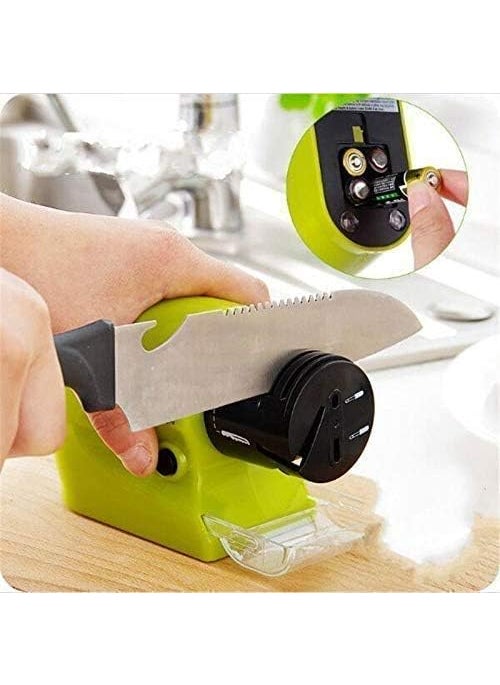 Piqray Piqray Home Kitchen Usable Electric Knife Sharpener MultiFunctional Motorized Knife Blade Sharpener Home Kitchen Knives Sharpening Tool Multi Color  - Image 3