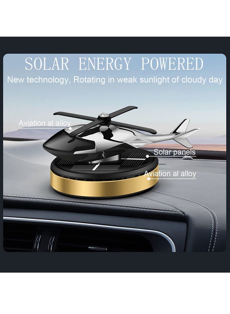 Solar-Powered Helicopter Car Aromatherapy Diffuser Ornament for a Refreshing and Relaxing Driving Experience - Image 3