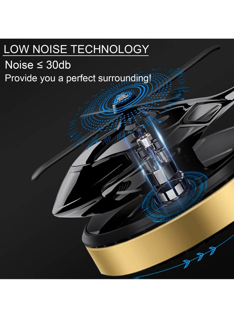 Solar-Powered Helicopter Car Aromatherapy Diffuser Ornament for a Refreshing and Relaxing Driving Experience - Image 4