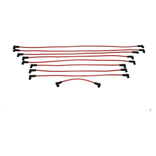 A-Team Performance Silicone Spark Plug Wires Set Automotive Wire Accessories for Chevy Plug Wires Spark Plug Wire Kit Compatible with Chevy Chevrolet GMC V6 V8 4.3L 5.0L 5.7L TBI EFI - 8.0mm Red - Image 2