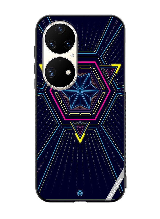 VR CREATIVE Protective Case Cover For Huawei P50 Pro Abstract Design Multicolour - Image 1