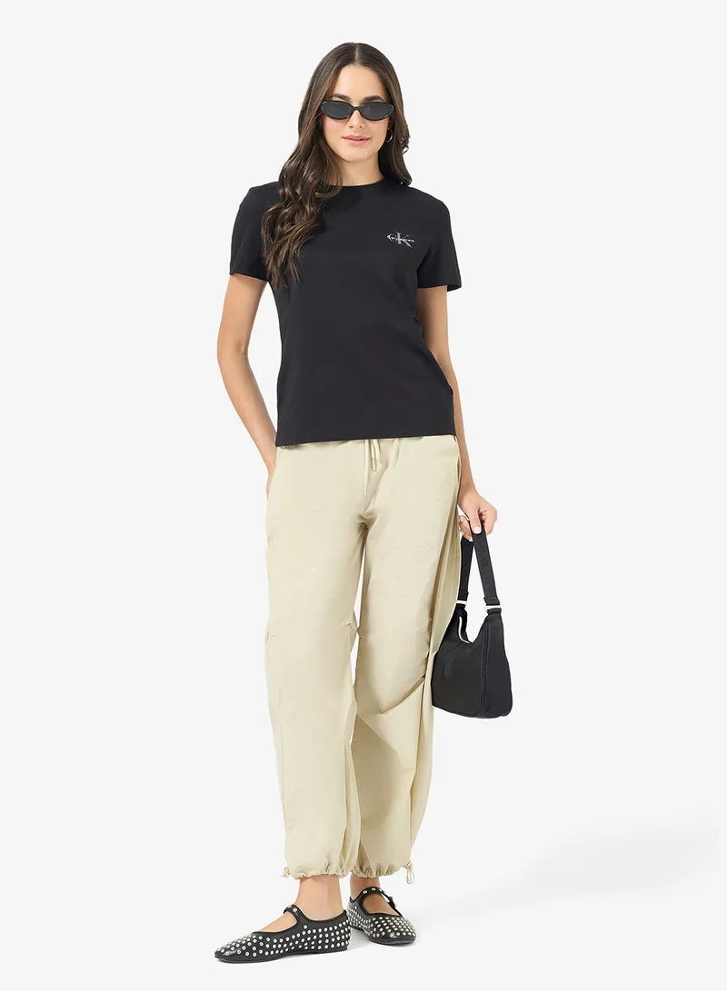 Calvin Klein Jeans  Casual Monologo Cn 2 Pack T-Shirt for Women | Best Price UAE