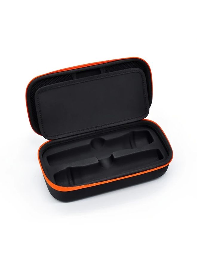 Black EVA Hard Shell Wireless Microphone Case Dual Zipper Durable Fabric Interior - Image 5