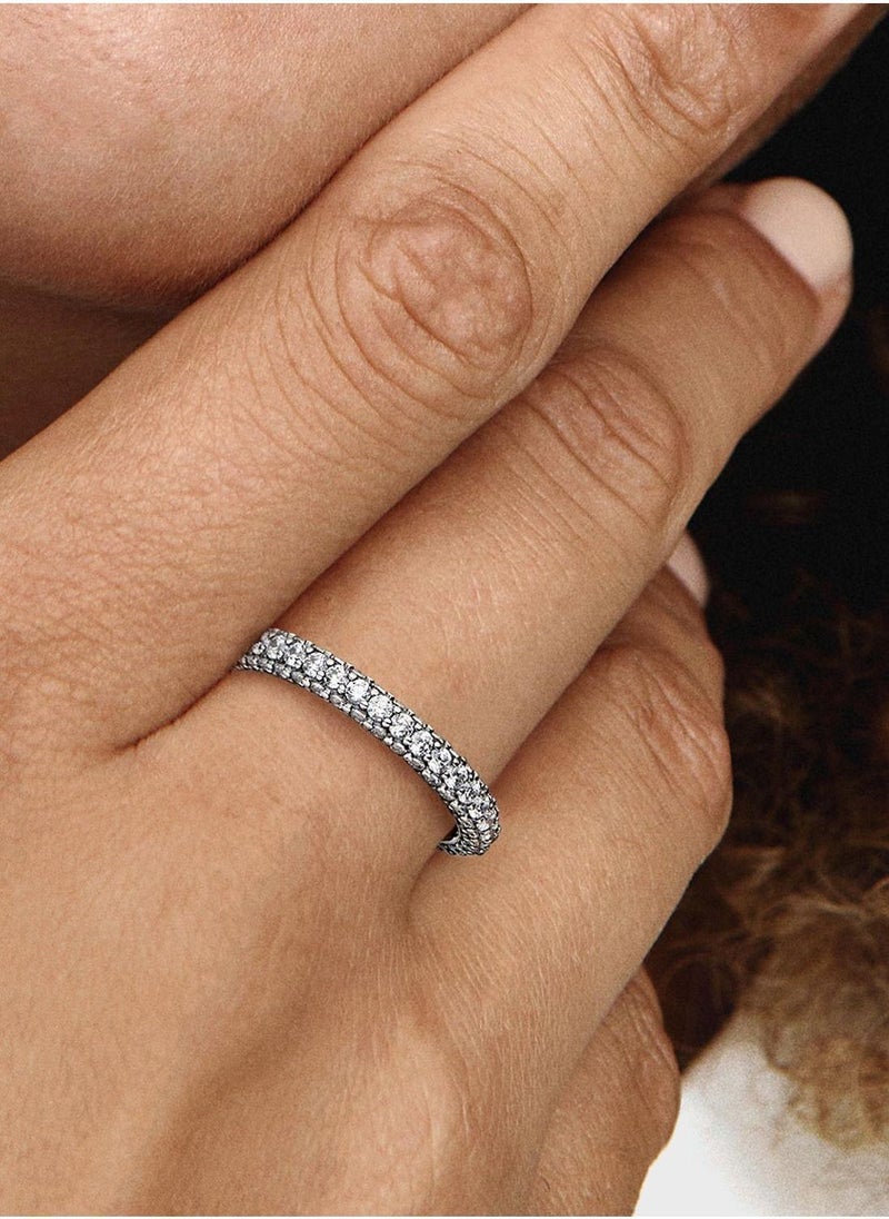 باندورا خاتم مرصع بالزركونيا من الفضة الأسترليني - Image 4