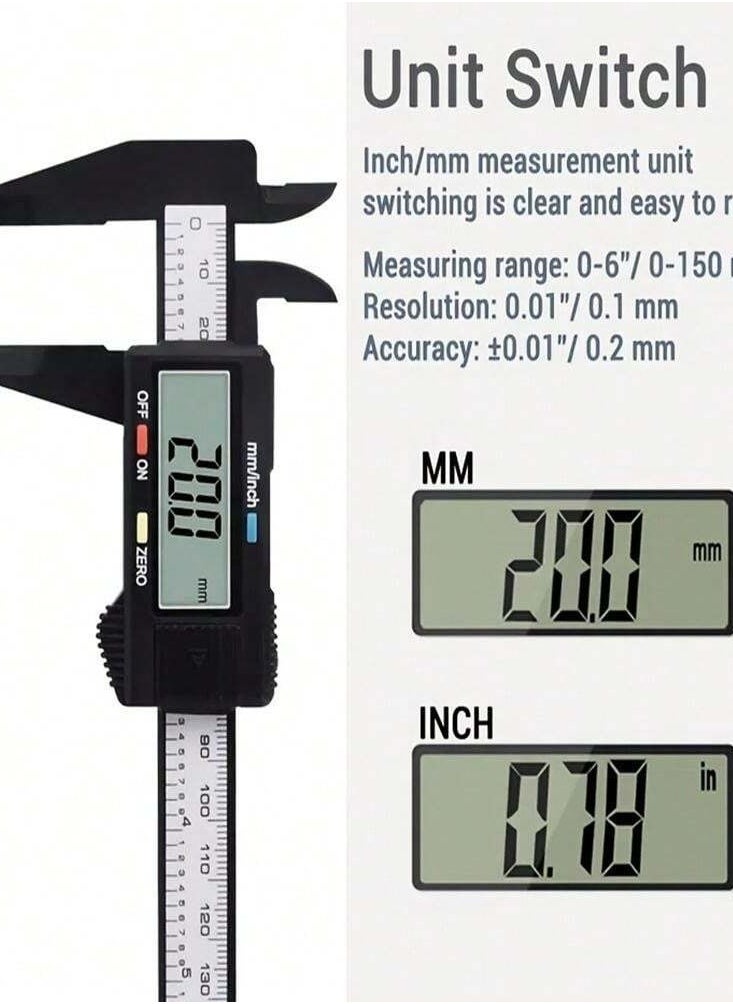 Very accurate digital ruler for measuring lengths and small pieces.