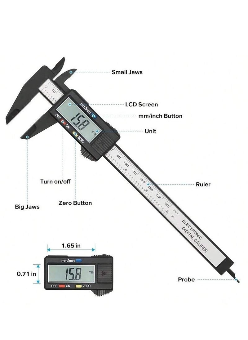 Very accurate digital ruler for measuring lengths and small pieces.