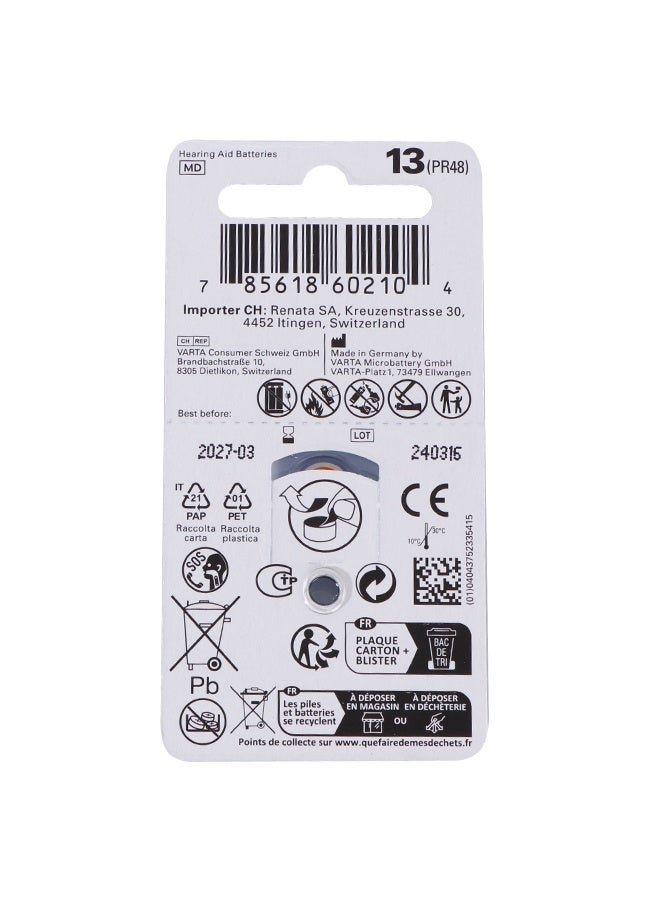 ريناتا بطارية Renata 13 Hearing Aid Battery لسماعات الأذن 1.45 فولت – عبوة 10 شرائط - Image 4