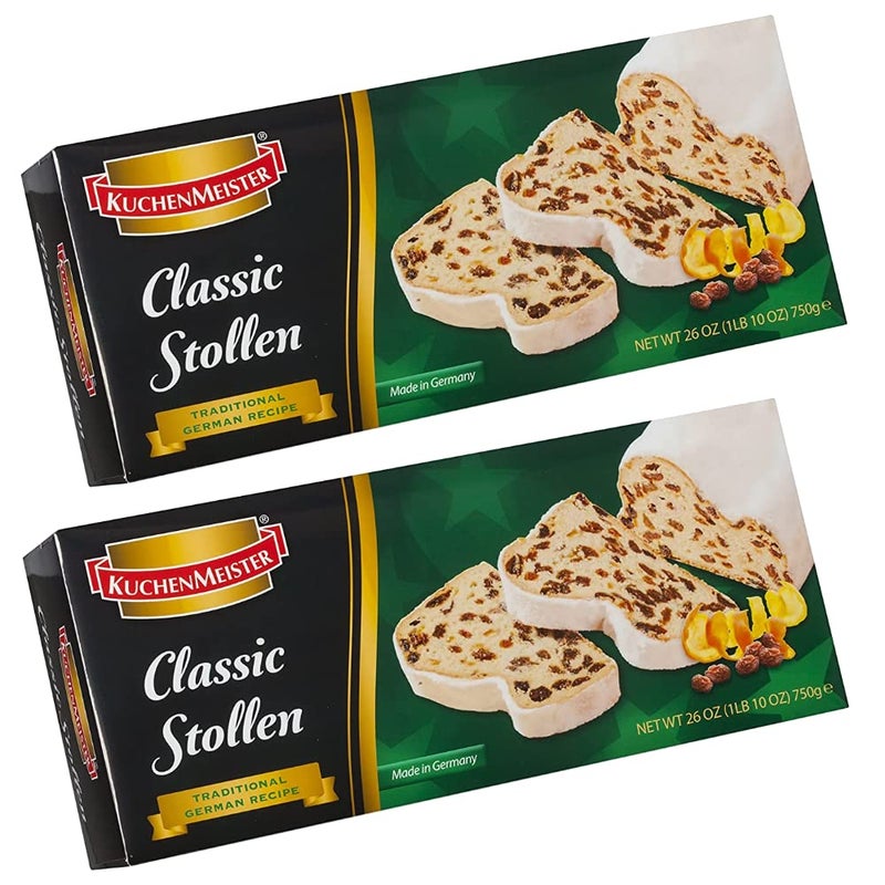 Kuchenmeister Classic Stollen in Gift Box, 26 Oz (2-Pack)