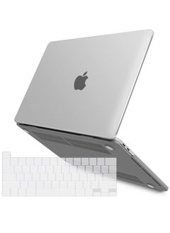 Generic New MacBook Pro 13 Inch Case 2022 2021 2020 M1 A2238 A2289 A2251 A2159 A1989 A1706 A1708 Hard Shell Case & Keyboard Cover for Mac Pro 13 Touch Bar- White  - Image 1