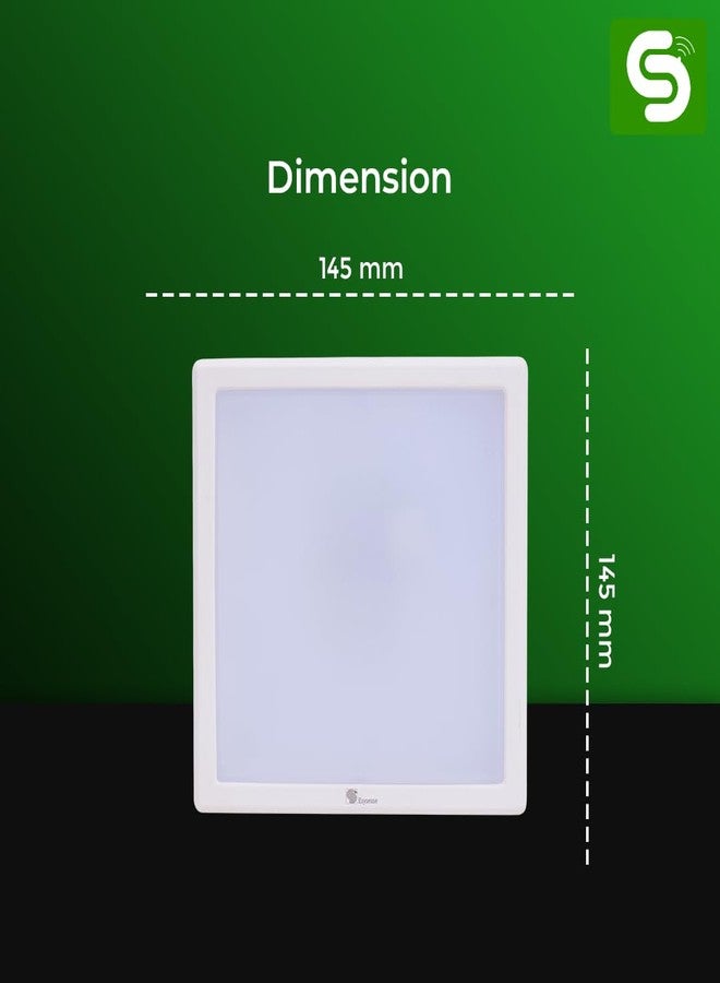 ESYSENSE Motion Sensor Square LED Surface Panel|15W |6500K Cool White Light | Motion Sensor Panel Light for Home Outdoor | Surface Mounted LED Down Lighting for Ceiling, Pack of 1 ESY-LS15EX - Image 3