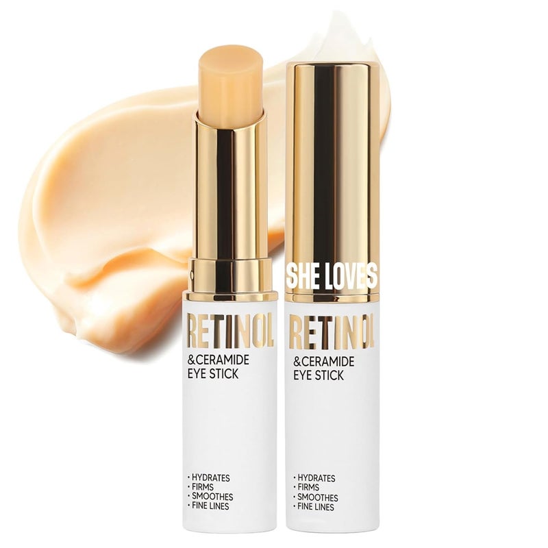 Retinol Eye Stick Eye Cream Balm Body Moisturizing Lip Blam Stick Neck Cream Portable Eye Skin Stick AntiWrinkle Removing Dark Circles Fine Line Moisturizing for Women Man Daily Eye Skin Care