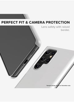 Stylizedd Case for Samsung Galaxy S22 Ultra 5G Snap Case Slim Snap Classic Series Shield Matte Finish Print - Crop It  - Image 4