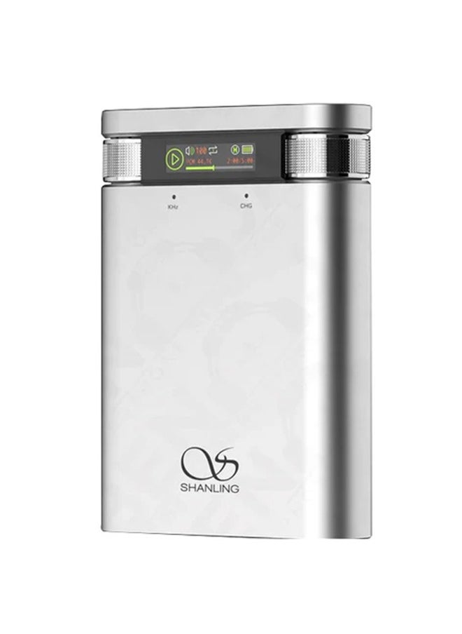 Shanling H2 - Portable Dac And Headphone Amplifier With  Digital Audio Player Bluetooth 5.0 Ldac 32Bit 384Khz Dsd256 - Silver  - Image 3