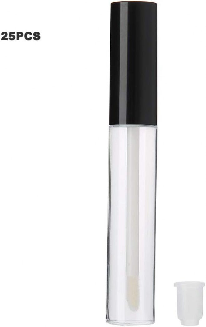 25Pcs 10ml Transparent Empty Lip Gloss Tube DIY Lip Balm Container Cosmetic Supplies for Beginners Travel - Image 2