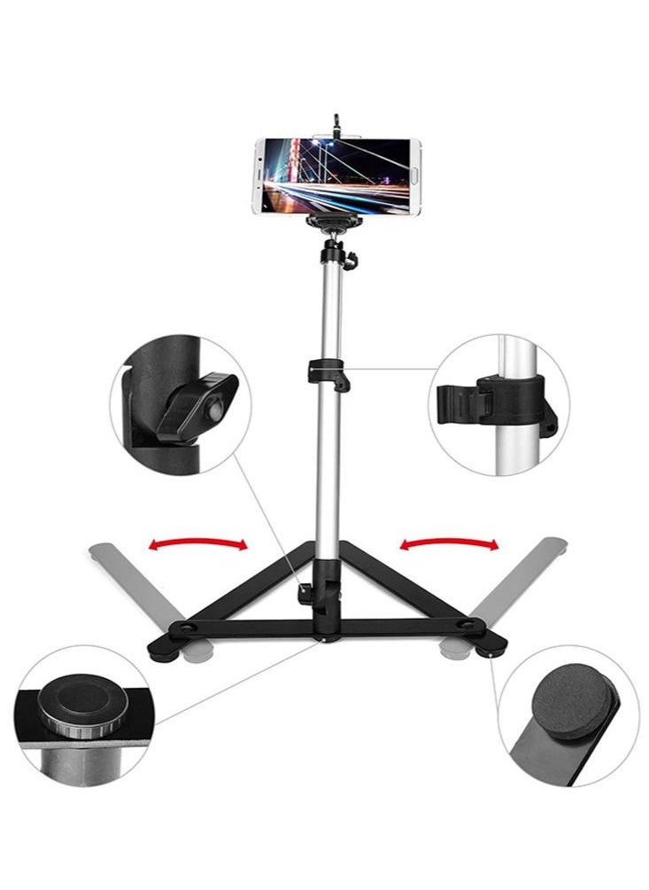Joshberg - Photography Tabletop Phone Copy Adjustable Stand Overhead Shooting Phone Holder Adjustable Desktop Tripod for YouTube Live Streaming Vlog Video Record - Image 1