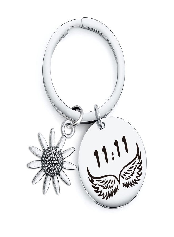 Nothers RSZOTW 11:11 Keychain Wing Wishing Jewelry - 11:11 Couple Gift Wing Wish Jewelry - Spiritual Key Chain For Women, Wish Lover Keychain For Best Friend Gift - Image 1